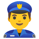 Google (Android 12L)  👮‍♂️  Man Police Officer Emoji