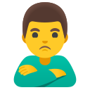 Google (Android 12L)  🙎‍♂️  Man Pouting Emoji