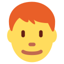 Twitter (Twemoji 14.0)  👨‍🦰  Man: Red Hair Emoji