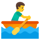 Google (Android 12L)  🚣‍♂️  Man Rowing Boat Emoji