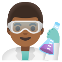 Google (Android 12L)  👨🏾‍🔬  Man Scientist: Medium-dark Skin Tone Emoji