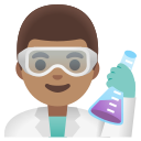 Google (Android 12L)  👨🏽‍🔬  Man Scientist: Medium Skin Tone Emoji
