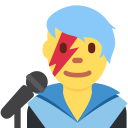 Twitter (Twemoji 14.0)  👨‍🎤  Man Singer Emoji
