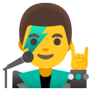 Google (Android 12L)  👨‍🎤  Man Singer Emoji