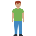 Twitter (Twemoji 14.0)  🧍🏽‍♂️  Man Standing: Medium Skin Tone Emoji