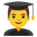 Google (Android 12L)  👨‍🎓  Man Student Emoji