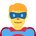 Twitter (Twemoji 14.0)  🦸‍♂️  Man Superhero Emoji