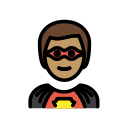 OpenMoji 13.1  🦸🏽‍♂️  Man Superhero: Medium Skin Tone Emoji