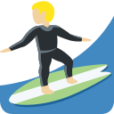Twitter (Twemoji 14.0)  🏄🏼‍♂️  Man Surfing: Medium-light Skin Tone Emoji