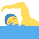 Twitter (Twemoji 14.0)  🏊‍♂️  Man Swimming Emoji