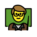 OpenMoji 13.1  👨‍🏫  Man Teacher Emoji