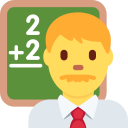 Twitter (Twemoji 14.0)  👨‍🏫  Man Teacher Emoji