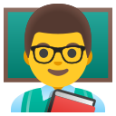Google (Android 12L)  👨‍🏫  Man Teacher Emoji