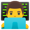 Google (Android 12L)  👨‍💻  Man Technologist Emoji