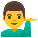 Google (Android 12L)  💁‍♂️  Man Tipping Hand Emoji