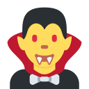 Twitter (Twemoji 14.0)  🧛‍♂️  Man Vampire Emoji