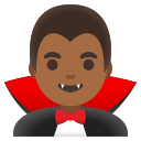 Google (Android 12L)  🧛🏾‍♂️  Man Vampire: Medium-dark Skin Tone Emoji