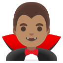 Google (Android 12L)  🧛🏽‍♂️  Man Vampire: Medium Skin Tone Emoji