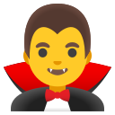 Google (Android 12L)  🧛‍♂️  Man Vampire Emoji