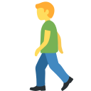 Twitter (Twemoji 14.0)  🚶‍♂️  Man Walking Emoji
