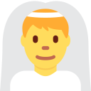 Twitter (Twemoji 14.0)  👰‍♂️  Man With Veil Emoji