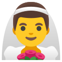 Google (Android 12L)  👰‍♂️  Man With Veil Emoji