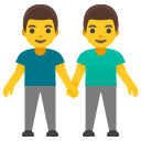 Google (Android 12L)  👬  Men Holding Hands Emoji