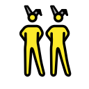 OpenMoji 13.1  👯‍♂️  Men With Bunny Ears Emoji