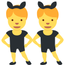 Twitter (Twemoji 14.0)  👯‍♂️  Men With Bunny Ears Emoji