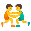 Google (Android 12L)  🤼‍♂️  Men Wrestling Emoji
