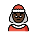 OpenMoji 13.1  🤶🏿  Mrs. Claus: Dark Skin Tone Emoji