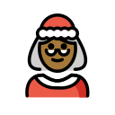 OpenMoji 13.1  🤶🏾  Mrs. Claus: Medium-dark Skin Tone Emoji
