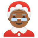 Google (Android 12L)  🤶🏾  Mrs. Claus: Medium-dark Skin Tone Emoji