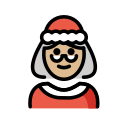 OpenMoji 13.1  🤶🏼  Mrs. Claus: Medium-light Skin Tone Emoji