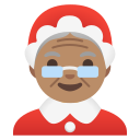 Google (Android 12L)  🤶🏽  Mrs. Claus: Medium Skin Tone Emoji
