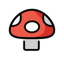 OpenMoji 13.1  🍄  Mushroom Emoji