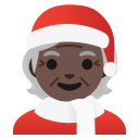 Google (Android 12L)  🧑🏿‍🎄  Mx Claus: Dark Skin Tone Emoji