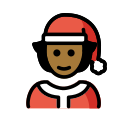 OpenMoji 13.1  🧑🏾‍🎄  Mx Claus: Medium-dark Skin Tone Emoji