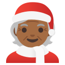 Google (Android 12L)  🧑🏾‍🎄  Mx Claus: Medium-dark Skin Tone Emoji