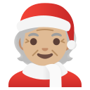 Google (Android 12L)  🧑🏼‍🎄  Mx Claus: Medium-light Skin Tone Emoji