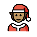 OpenMoji 13.1  🧑🏽‍🎄  Mx Claus: Medium Skin Tone Emoji