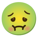 Google (Android 12L)  🤢  Nauseated Face Emoji