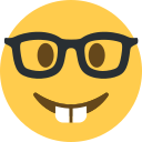 Twitter (Twemoji 14.0)  🤓  Nerd Face Emoji