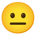 Google (Android 12L)  😐  Neutral Face Emoji