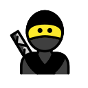 OpenMoji 13.1  🥷  Ninja Emoji