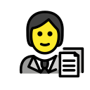 OpenMoji 13.1  🧑‍💼  Office Worker Emoji