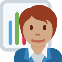 Twitter (Twemoji 14.0)  🧑🏽‍💼  Office Worker: Medium Skin Tone Emoji
