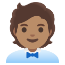 Google (Android 12L)  🧑🏽‍💼  Office Worker: Medium Skin Tone Emoji