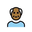OpenMoji 13.1  👴🏾  Old Man: Medium-dark Skin Tone Emoji