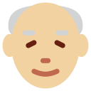 Twitter (Twemoji 14.0)  👴🏼  Old Man: Medium-light Skin Tone Emoji